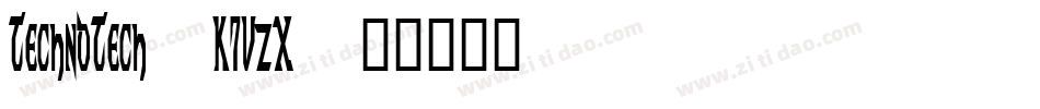 TechnoTech-K7VzX字体转换