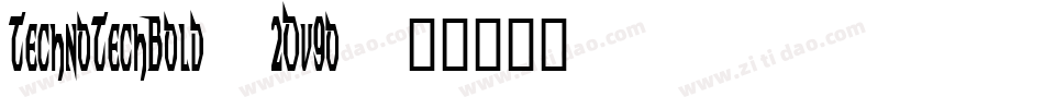 TechnoTechBold-2Ov9o字体转换