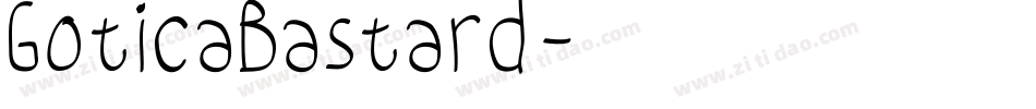 GoticaBastard字体转换