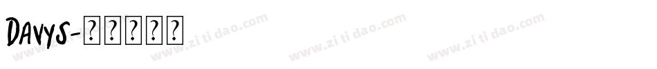 Davys字体转换