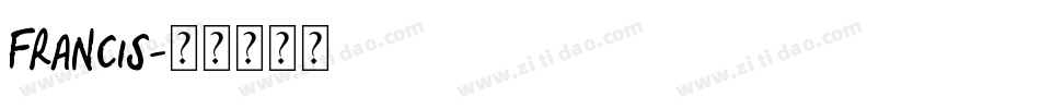 Francis字体转换