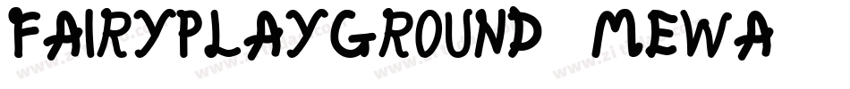 FairyPlayground-8MeWA字体转换