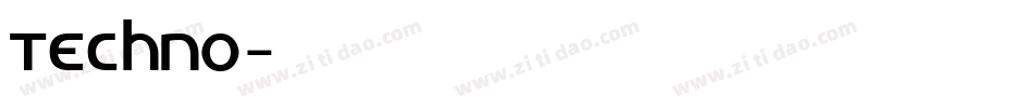 Techno字体转换