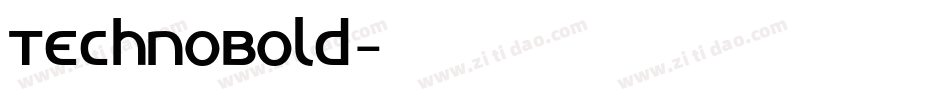 TechnoBold字体转换
