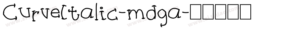 CurveItalic-mdga字体转换