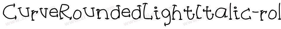 CurveRoundedLightItalic-rolp字体转换