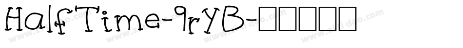 HalfTime-9rYB字体转换