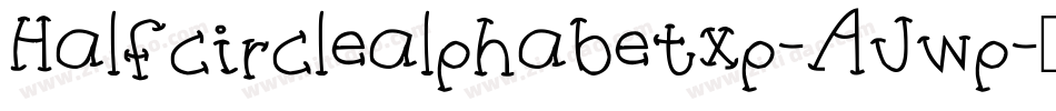 Halfcirclealphabetxp-AJwp字体转换