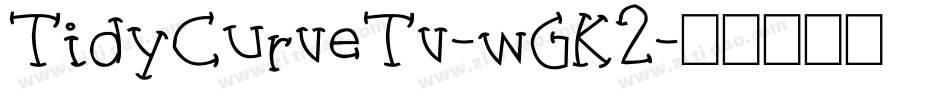 TidyCurveTv-wGK2字体转换