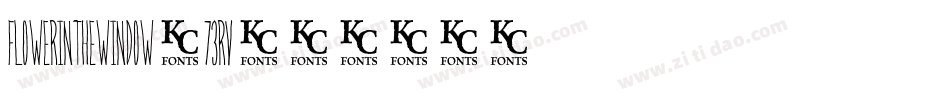 FlowerInTheWindow-73RV字体转换
