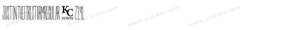 JustInTheFirestormRegular-z291字体转换