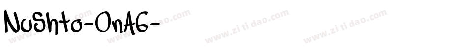 NuShto-OnA6字体转换