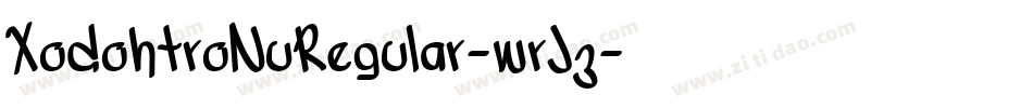 XodohtroNuRegular-wrJ3字体转换