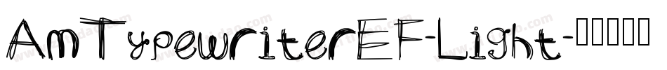 AmTypewriterEF-Light字体转换