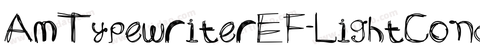 AmTypewriterEF-LightCond字体转换