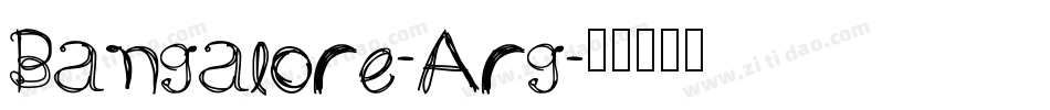 Bangalore-Arg字体转换