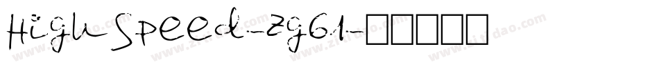 HighSpeed-zg61字体转换