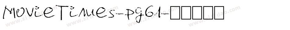 MovieTimes-pg61字体转换