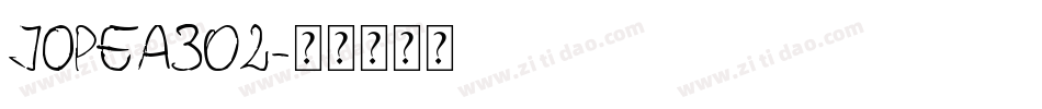 jopea302字体转换
