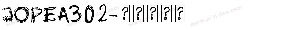 jopea302字体转换