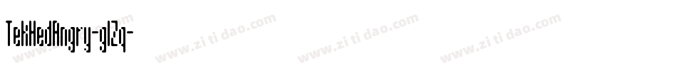 TekHedAngry-glZq字体转换
