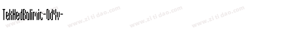 TekHedBolimic-0d4v字体转换