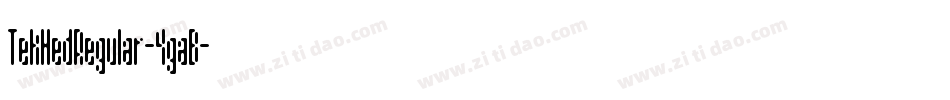 TekHedRegular-4gaB字体转换