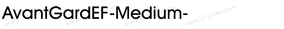 AvantGardEF-Medium字体转换