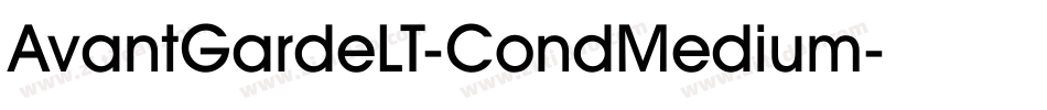 AvantGardeLT-CondMedium字体转换