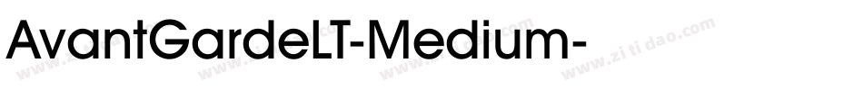 AvantGardeLT-Medium字体转换