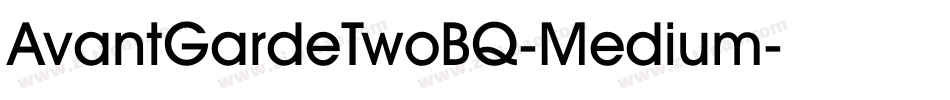 AvantGardeTwoBQ-Medium字体转换