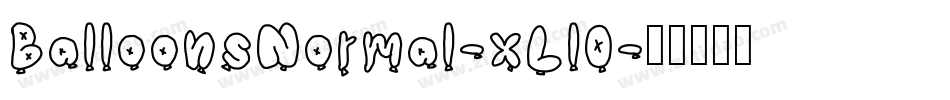 BalloonsNormal-xLl0字体转换