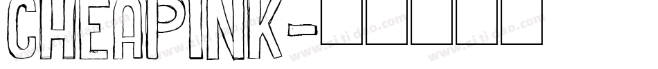cheapink字体转换