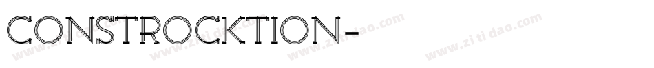 Constrocktion字体转换