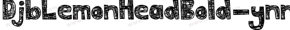 DjbLemonHeadBold-ynn5字体转换