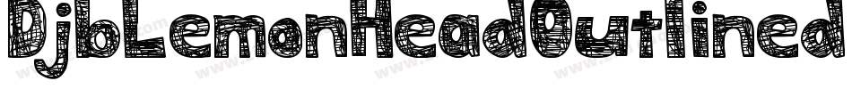 DjbLemonHeadOutlined-pOqR字体转换