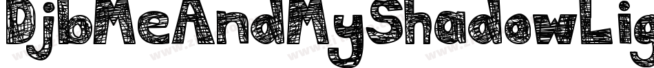 DjbMeAndMyShadowLight-PApd字体转换