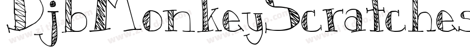 DjbMonkeyScratches-GMXy字体转换 DjbMonkeyScratches-GMXy字体转换