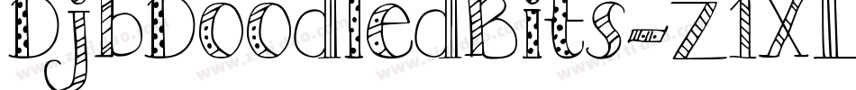 DjbDoodledBits-z1XL字体转换