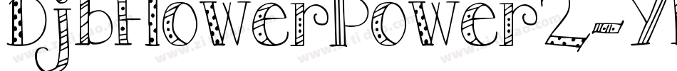 DjbFlowerPower2-YBV2字体转换