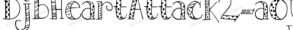 DjbHeartAttack2-aOyE字体转换