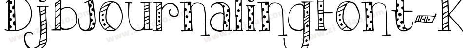 DjbJournalingFont-KAre字体转换