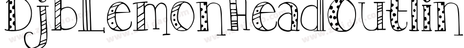 DjbLemonHeadOutlined-pOqR字体转换