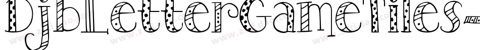 DjbLetterGameTiles-8w7B字体转换