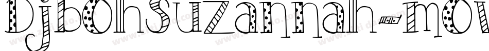 DjbOhSuzannah-mOvV字体转换