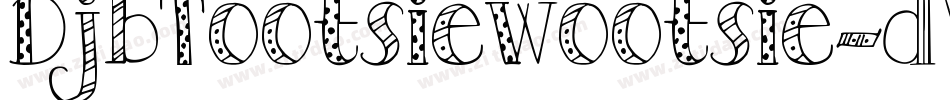 DjbTootsiewootsie-dVv6字体转换