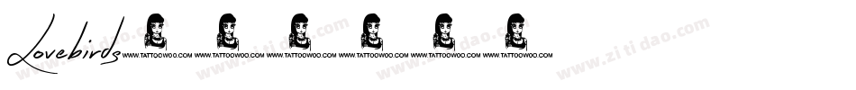 Lovebirds字体转换