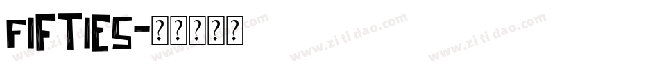 Fifties字体转换