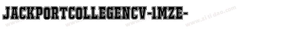 JackportCollegeNcv-1MZe字体转换