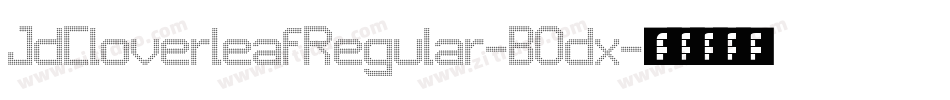 JdCloverleafRegular-BOdx字体转换